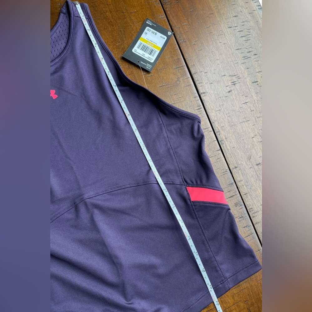 •NWT•Under Armour Women’s Armor Mesh Fitted Tank Top- Tux Purple/Pink Shock - Picture 10 of 13